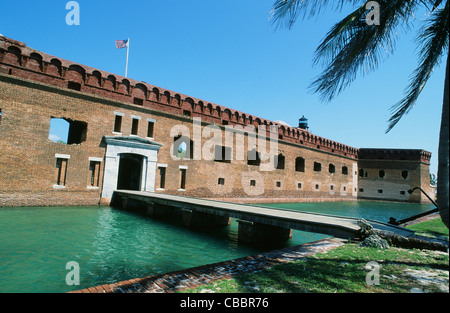 Fort Jefferson on Garden Key in the Dry Tortugas National Park near the Marquesas Islands and the Florida Keys Stock Photo