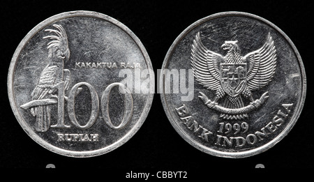 100 Rupiah coin, Indonesia, 1999 Stock Photo