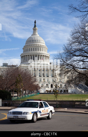 Washington, DC - Police guading the U.S. Capitol. Stock Photo