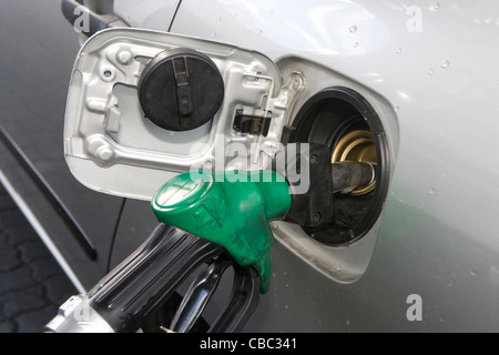 Cape Town: filling up with unleaded petrol Stock Photo