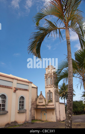 French Overseas territory, Reunion Island. Lava Church (aka Notre Dame des Laves) Stock Photo