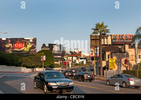 Sunset Boulevard  Beverly Hills Los Angeles United States of America American USA Los Angeles Stock Photo