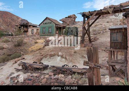 California Barstow Calico ghost  town old silver mining gold rush California United States Stock Photo