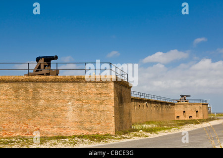 Historic Fort Gaines established in 1821 on Dauphin Island on the Gulf of Mexico at the entrance to Mobile Bay Alabama Stock Photo