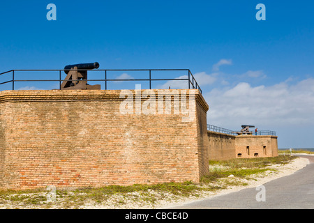 Historic Fort Gaines established in 1821 on Dauphin Island on the Gulf of Mexico at the entrance to Mobile Bay Alabama Stock Photo