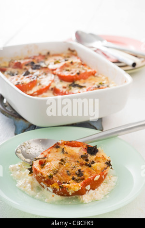 Tomato gratin Stock Photo