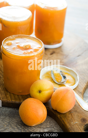 Apricot jam Stock Photo