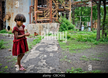 According to regular scientific reports The Union Carbide facility in Bhopal, India is still heavily contaminated with toxins Stock Photo