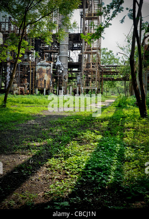 According to regular scientific reports The Union Carbide facility in Bhopal, India is still heavily contaminated with toxins Stock Photo