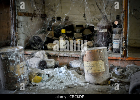 According to regular scientific reports The Union Carbide facility in Bhopal, India is still heavily contaminated with toxins Stock Photo