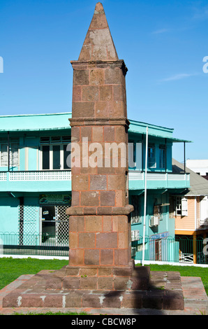 Roseau Dominica World War I memorial dedicated to soldiers of Dominica who died in the conflict Stock Photo