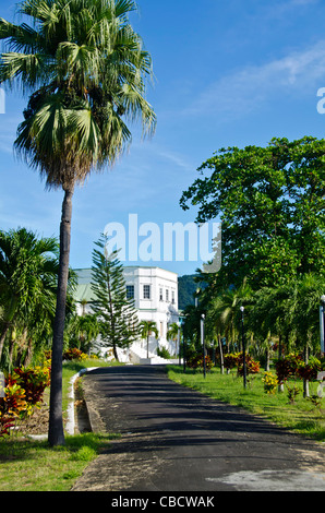 Roseau Dominica State House, former governor's residence in a large garden Stock Photo
