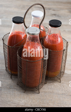 Passata di pomodoro (tomato puree) Stock Photo