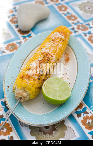Corn with chilies Stock Photo