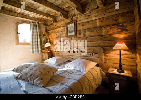 Rustic hotel room Stock Photo