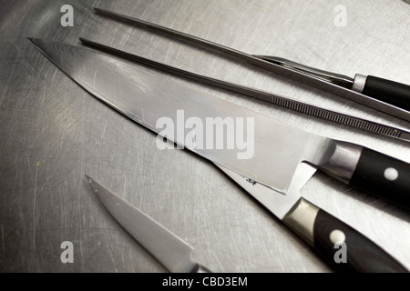 Chef's cutlery Stock Photo
