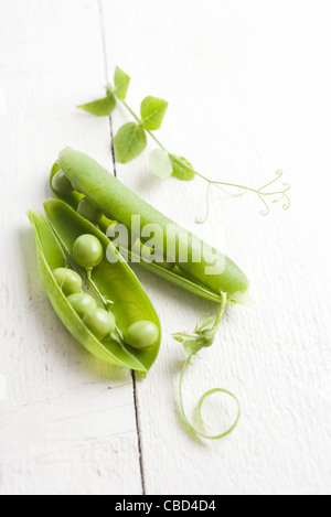 Fresh peas Stock Photo