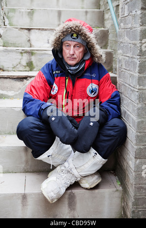 Miroslav Jakes is the first Czech who reached the North Pole on foot.(CTK Photo/Martin Sterba,Josef Horazny) Stock Photo