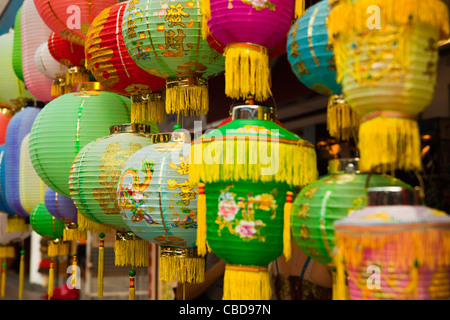 Lanterns for sale, Stanley Market, Hong Kong, China Stock Photo