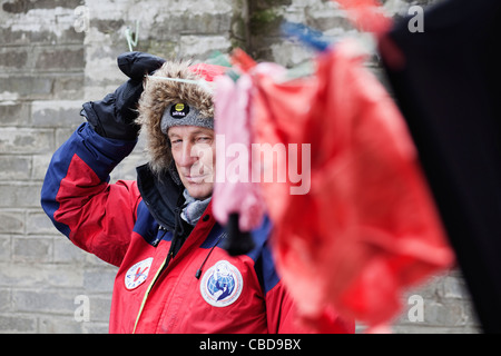 Miroslav Jakes is the first Czech who reached the North Pole on foot.(CTK Photo/Martin Sterba,Josef Horazny) Stock Photo