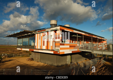 The RSPB visitor centre at Rainham Marshes. Stock Photo