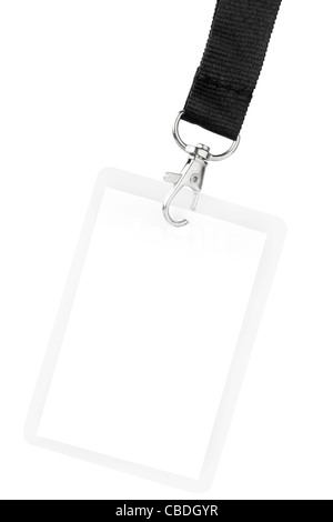 Blank ID card badge with copy space Stock Photo - Alamy