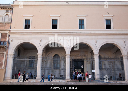 Facade of Basilica di San Pietro in Vincoli Church in Rome, Italy, Europe Stock Photo