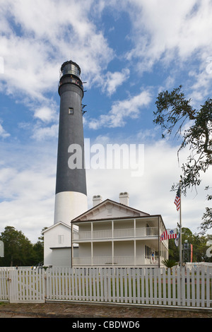 1859 Pensacola Lighthouse and Museum in Pensacola Florida Stock Photo