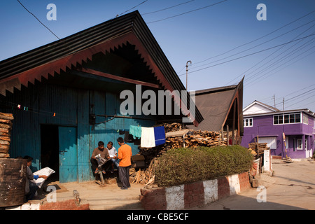 India, Nagaland, T Khel, Old Kohima Village centre Stock Photo