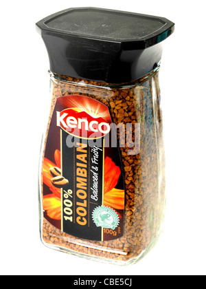 Jar of Kenco Columbian Coffee Stock Photo