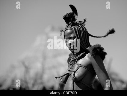 Mudimba Woman In Bra, Village Of Combelo, Angola, Celebrati…