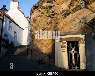 St Fillan's Cave, Pittenweem, Fife Stock Photo