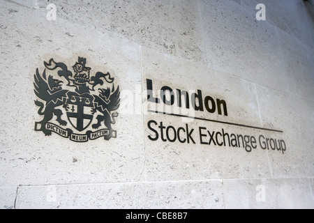 London Stock Exchange group paternoster square England Uk United Kingdom Stock Photo