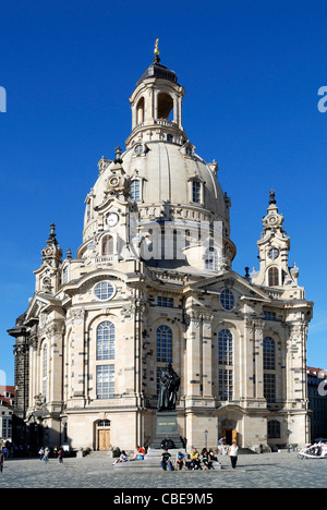 Church Frauenkirche in Dresden - Church of Our Lady. Church Frauenkirche in Dresden - Church of Our Lady.