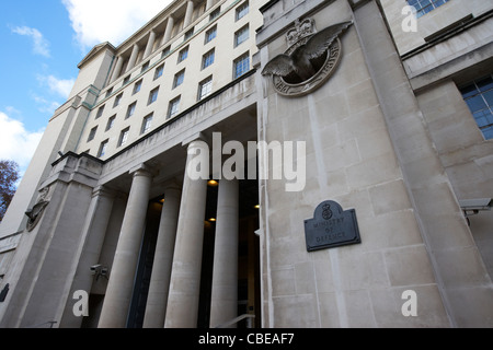 Ministry Of Defense (MoD) Main Building Front Entrance In Whitehall ...