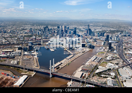 Air view melbourne Stock Photo