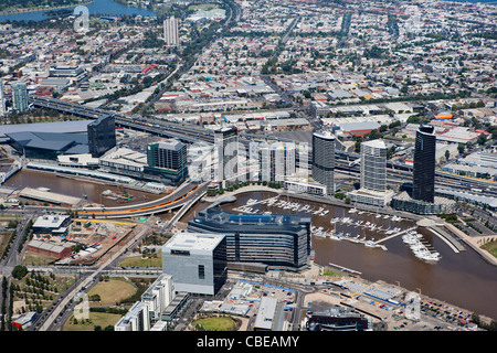 Air view melbourne Stock Photo