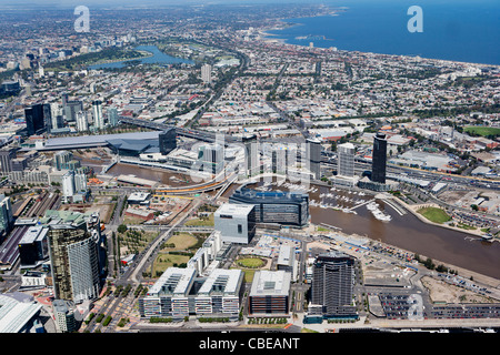 Air view melbourne Stock Photo