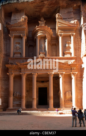 The Treasury at Petra, Jordan - scene of Indiana Jones and The Last Crusade Stock Photo