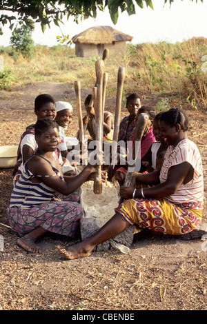 The undated picture shows a group of young Papua women with white