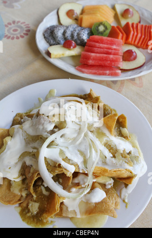 Breakfast in Merida, Mexico. Stock Photo