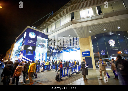 megastore and stamford bridge football ground home to chelsea fc london uk united kingdom Stock Photo