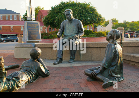 The Kunta Kinte-Alex Haley Memorial, City Dock, Annapolis, Maryland, USA Stock Photo