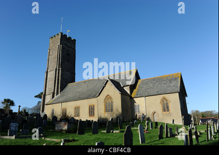 St Peter's Church Stoke Fleming South Hams Devon Stock Photo