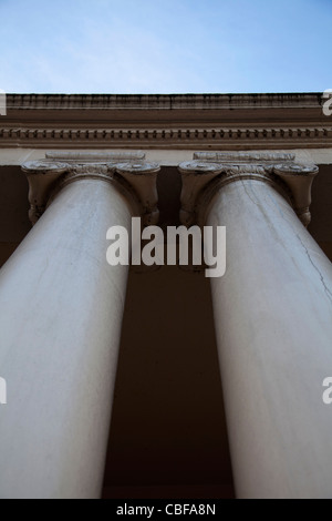 Pillars on Park Crescent in London W1 Stock Photo