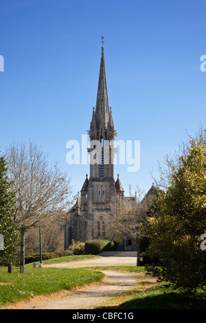 La chapelle Notre Dame des Portes church at Chateauneuf du Faou, Finistere, Brittany, France Stock Photo