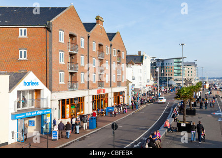 The waterfront at Poole Dorset England UK Stock Photo