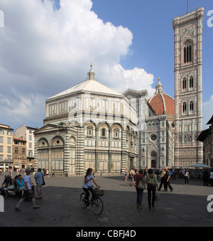 Italy, Tuscany, Florence, Baptistry, Duomo, cathedral, Stock Photo