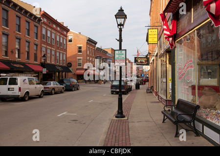 Main Street Galena Illinois Stock Photo