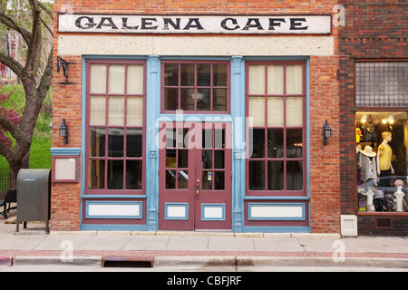 Galena Café Galena Illinois Stock Photo